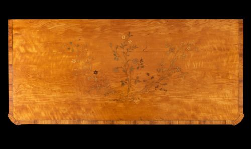 A GEORGE III SATINWOOD CABINET - ADDITIONAL PHOTO 2