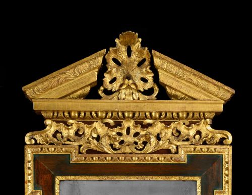 A FINE GEORGE II PALLADIAN MIRROR - ADDITIONAL PHOTO 1