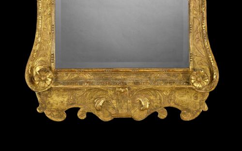 A GEORGE II GILTWOOD AND GESSO CARVED PIER MIRROR - ADDITIONAL PHOTO 2