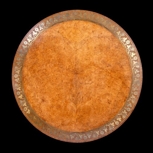 A GEORGE IV POLLARD OAK CENTER TABLE - ADDITIONAL PHOTO 1