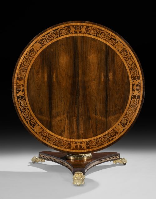 A GEORGE IV ROSEWOOD CENTRE TABLE - ADDITIONAL PHOTO 1