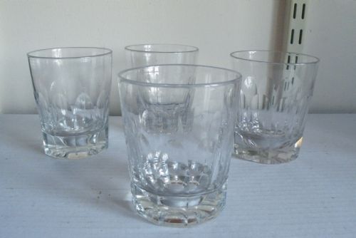 A GOOD SET OF FOUR 19th CENTURY WHISKY GLASSES