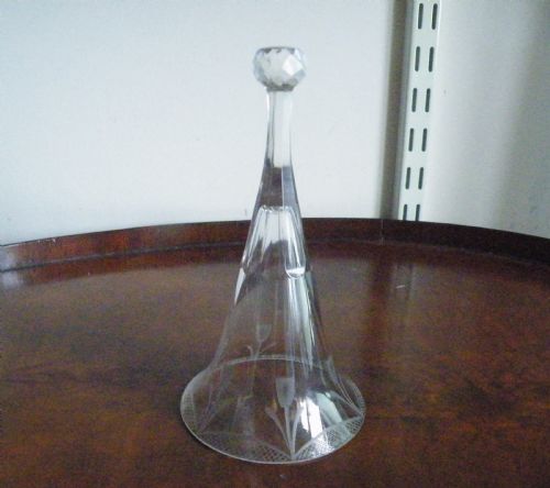 A SCARCE 19th CENTURY STIRRUP CUP WINE GLASS