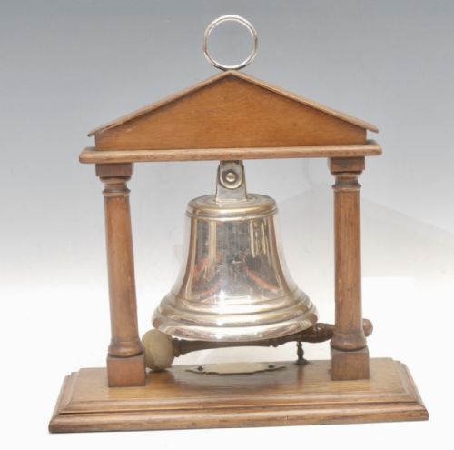 VICTORIAN SILVER PLATED DINNER GONG - ADDITIONAL PHOTO 1