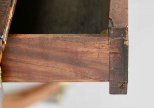 HIGH REGENCY ROSEWOOD AND BRASS INLAID SOFA TABLE - ADDITIONAL PHOTO 3
