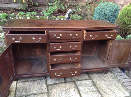 ENCLOSED OAK DRESSER BASE - ADDITIONAL PHOTO 2