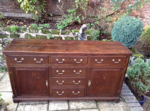 ENCLOSED OAK DRESSER BASE - ADDITIONAL PHOTO 3