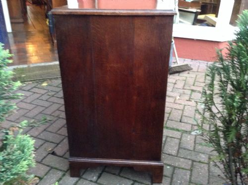 GEORGIAN OAK CHEST OF DRAWERS - ADDITIONAL PHOTO 2
