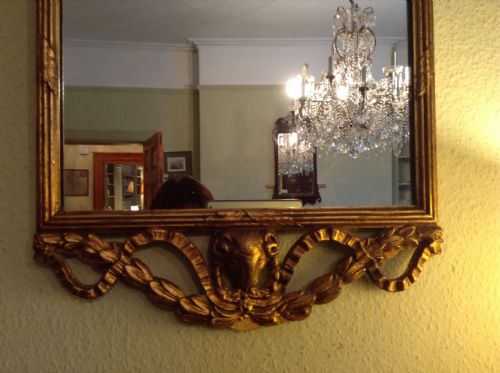 GILT WOOD WALL MIRROR - ADDITIONAL PHOTO 1