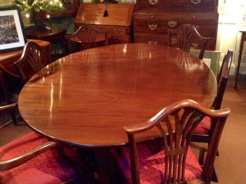 GEORGIAN DROP LEAF MAHOGANY DINING TABLE - ADDITIONAL PHOTO 1