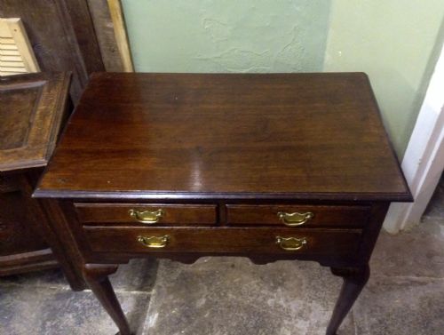 EARLY 18TH CENTURY OAK CABRIOLE LEG LOWBOY - ADDITIONAL PHOTO 2