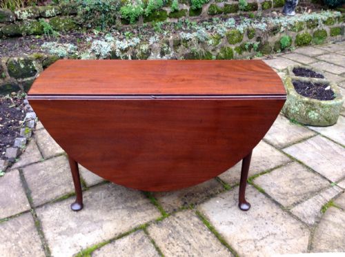 mahogany drop leaf dining table - CATEGORY: ANTIQUE TABLES - DATED 1750