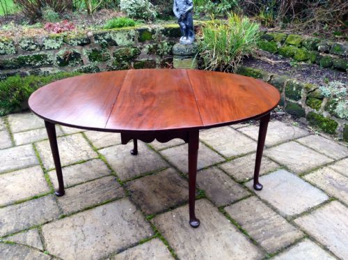 MAHOGANY DROP LEAF DINING TABLE - ADDITIONAL PHOTO 1