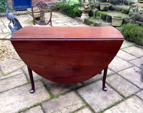 MAHOGANY DROP LEAF DINING TABLE - ADDITIONAL PHOTO 3
