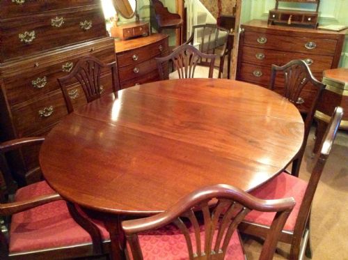 MAHOGANY DROP LEAF DINING TABLE - ADDITIONAL PHOTO 4