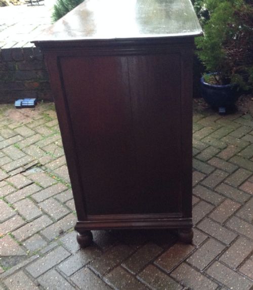 EARLY OAK CHEST OF DRAWERS - ADDITIONAL PHOTO 6