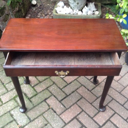 SMALL NARROW MAHOGANY GEORGIAN SIDE TABLE - ADDITIONAL PHOTO 1