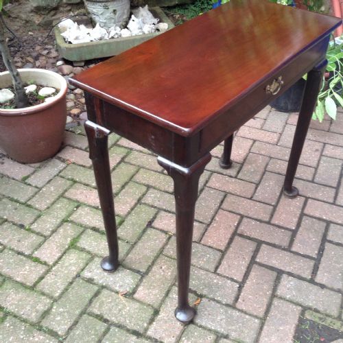 SMALL NARROW MAHOGANY GEORGIAN SIDE TABLE - ADDITIONAL PHOTO 2