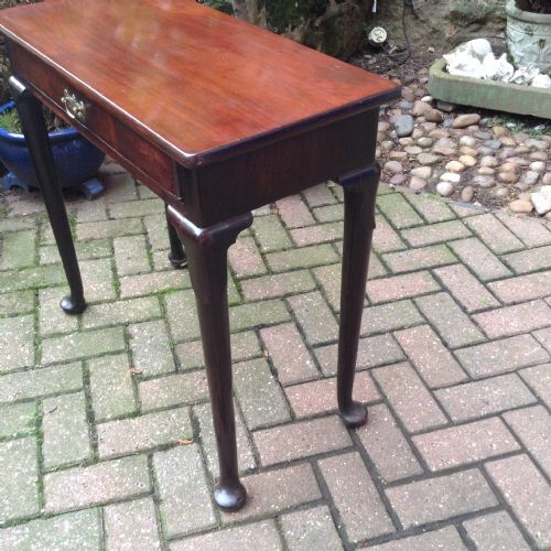 SMALL NARROW MAHOGANY GEORGIAN SIDE TABLE - ADDITIONAL PHOTO 3