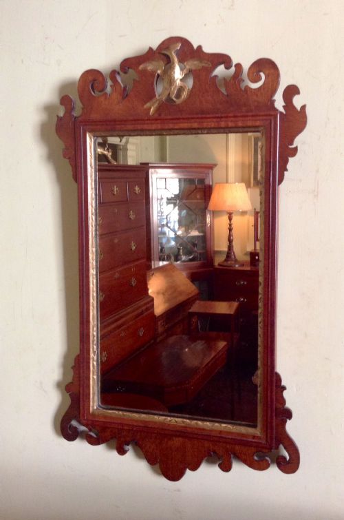 SMALL GEORGIAN FRETWORK WALL MIRROR - ADDITIONAL PHOTO 3