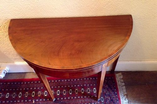 DEMI LUNE CARD TABLE - ADDITIONAL PHOTO 1