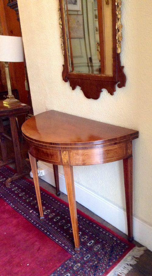 DEMI LUNE CARD TABLE - ADDITIONAL PHOTO 4