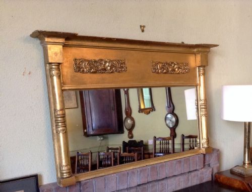 GILT WOOD WALL MIRROR - ADDITIONAL PHOTO 1