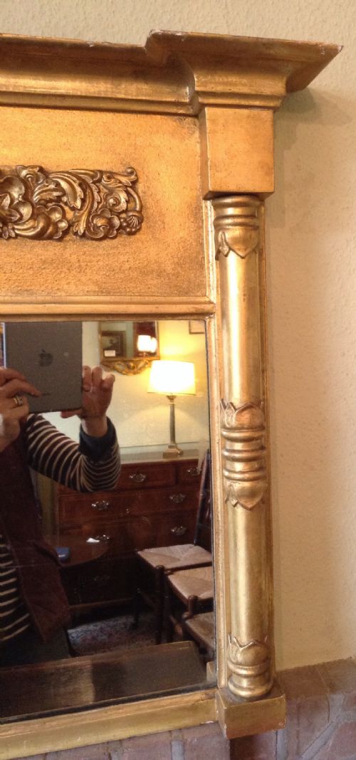 GILT WOOD WALL MIRROR - ADDITIONAL PHOTO 2