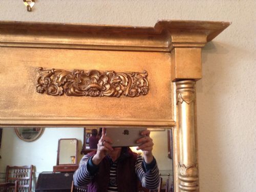 GILT WOOD WALL MIRROR - ADDITIONAL PHOTO 3