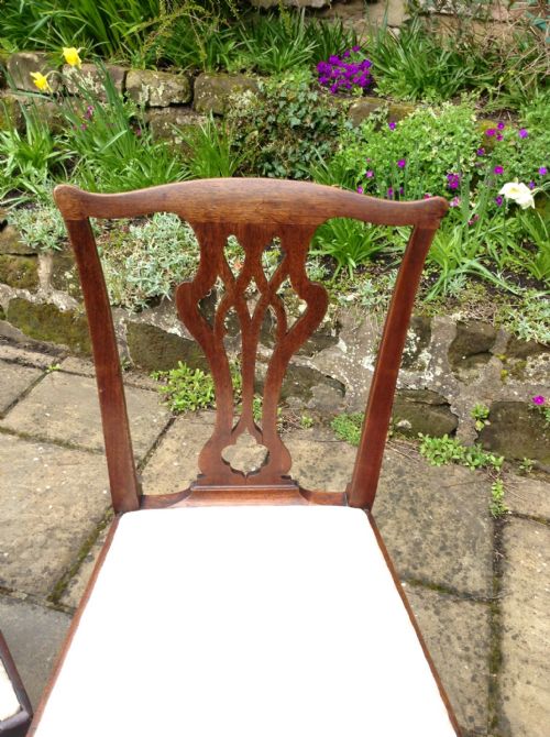 SET OF SIX CHIPPENDALE PERIOD GEORGIAN DINING CHAIRS - ADDITIONAL PHOTO 2