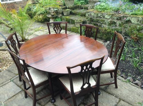 LARGE GEORGIAN DROP LEAF DINING TABLE - ADDITIONAL PHOTO 1