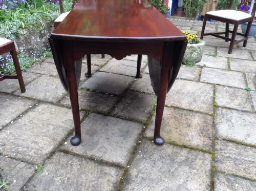 LARGE GEORGIAN DROP LEAF DINING TABLE - ADDITIONAL PHOTO 3