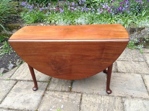 georgian drop leaf dining table - CATEGORY: ANTIQUE TABLES - DATED GEORGIAN