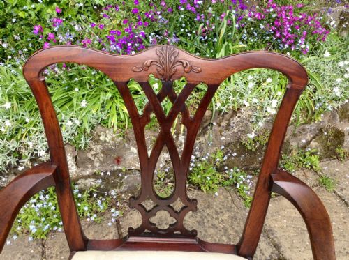 CHIPPENDALE PERIOD CARVER OR ARMCHAIR - ADDITIONAL PHOTO 1