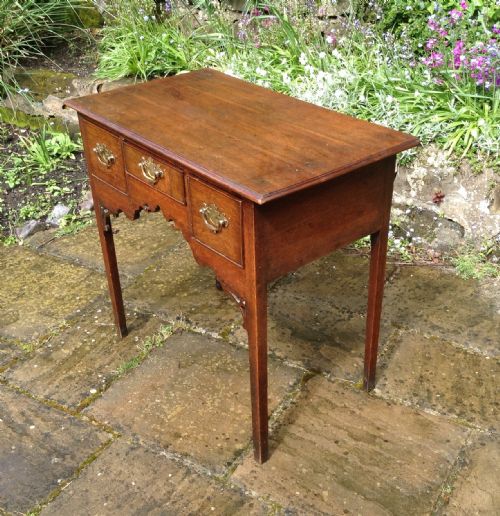 GEORGIAN OAK LOWBOY OR SIDE TABLE - ADDITIONAL PHOTO 2