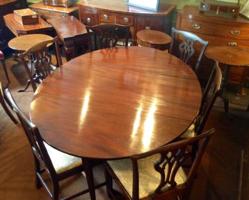 LARGE GEORGIAN DROP LEAF DINING TABLE - ADDITIONAL PHOTO 5