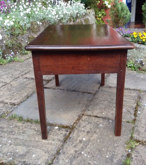 ANTIQUE OAK COFFEE TABLE - ADDITIONAL PHOTO 4