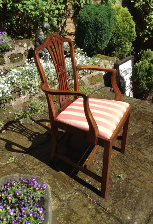MAHOGANY CARVER OR ELBOW ARMCHAIR - ADDITIONAL PHOTO 3