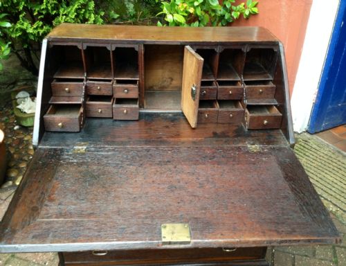 GEORGIAN OAK BUREAU - ADDITIONAL PHOTO 4