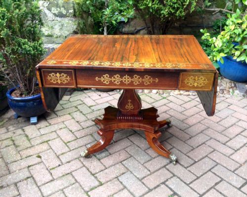 rosewood sofa table - CATEGORY: ANTIQUE TABLES - DATED 1800