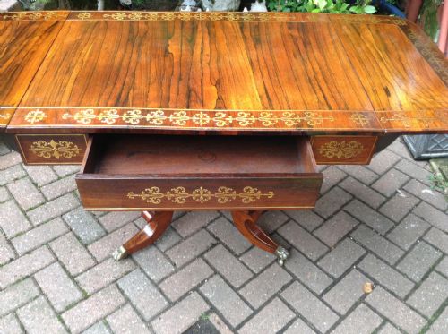 ROSEWOOD SOFA TABLE - ADDITIONAL PHOTO 6