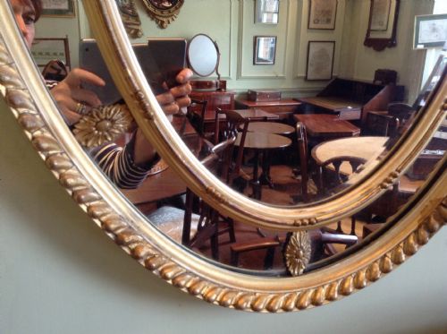 OVAL GILT MIRROR - ADDITIONAL PHOTO 2
