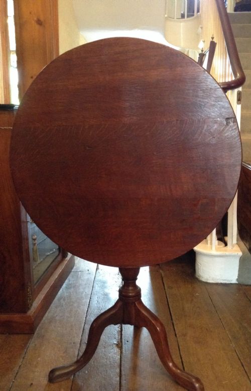 GEORGIAN OAK TRIPOD TABLE - ADDITIONAL PHOTO 3