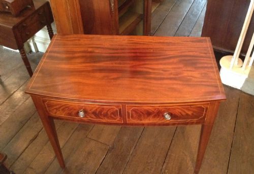 MAHOGANY INLAID SIDE TABLE - ADDITIONAL PHOTO 1