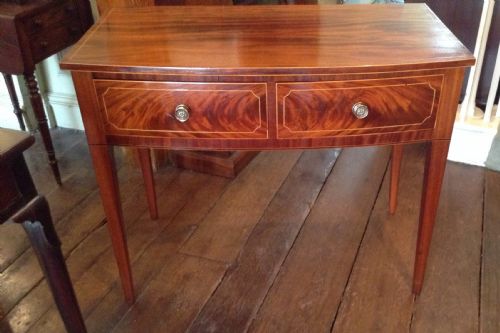MAHOGANY INLAID SIDE TABLE - ADDITIONAL PHOTO 2