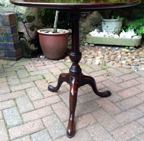 TRAY TOP MAHOGANY TRIPOD TABLE - ADDITIONAL PHOTO 2