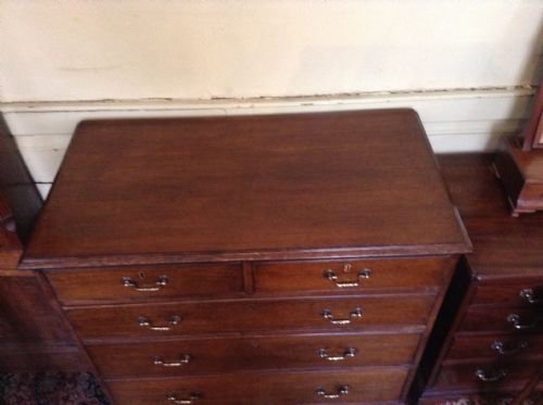 SMALL OAK CHEST OF DRAWERS GEORGIAN - ADDITIONAL PHOTO 1