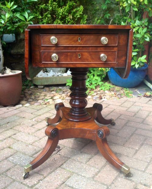 PEDESTAL PEMBROKE TABLE - ADDITIONAL PHOTO 2
