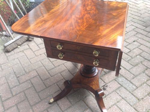 PEDESTAL PEMBROKE TABLE - ADDITIONAL PHOTO 3