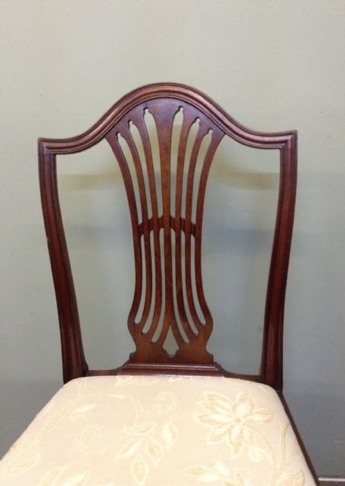 SET OF SIX GEORGIAN HEPPLEWHITE DINING CHAIRS - ADDITIONAL PHOTO 3